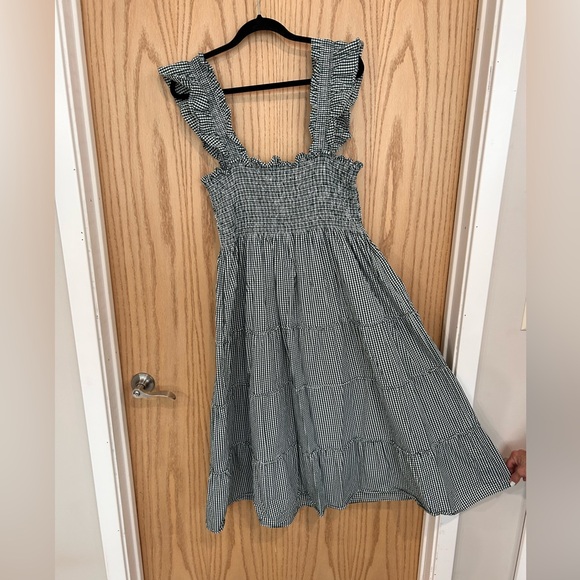 Hill House Home Ellie Nap Dress in Green & White gingham, size XL. 100% cotton. - Picture 2 of 3